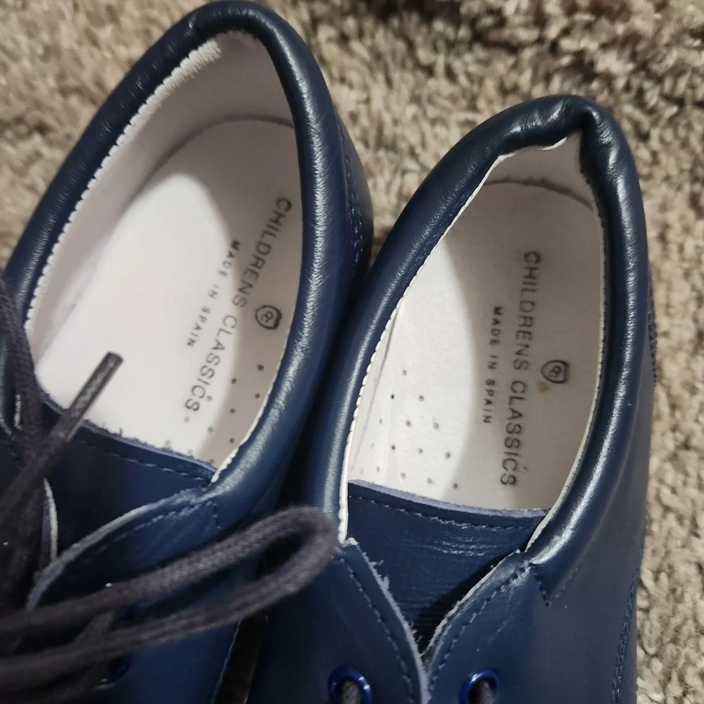 Elegant Navy Kids Dress Shoes